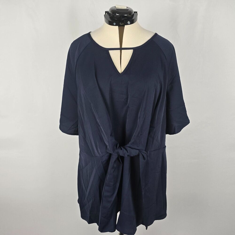 BloomChic Navy Blue Blouse